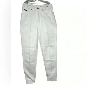 Womens Vintage 90’s CK Calvin Klein Classic Fit White jeans